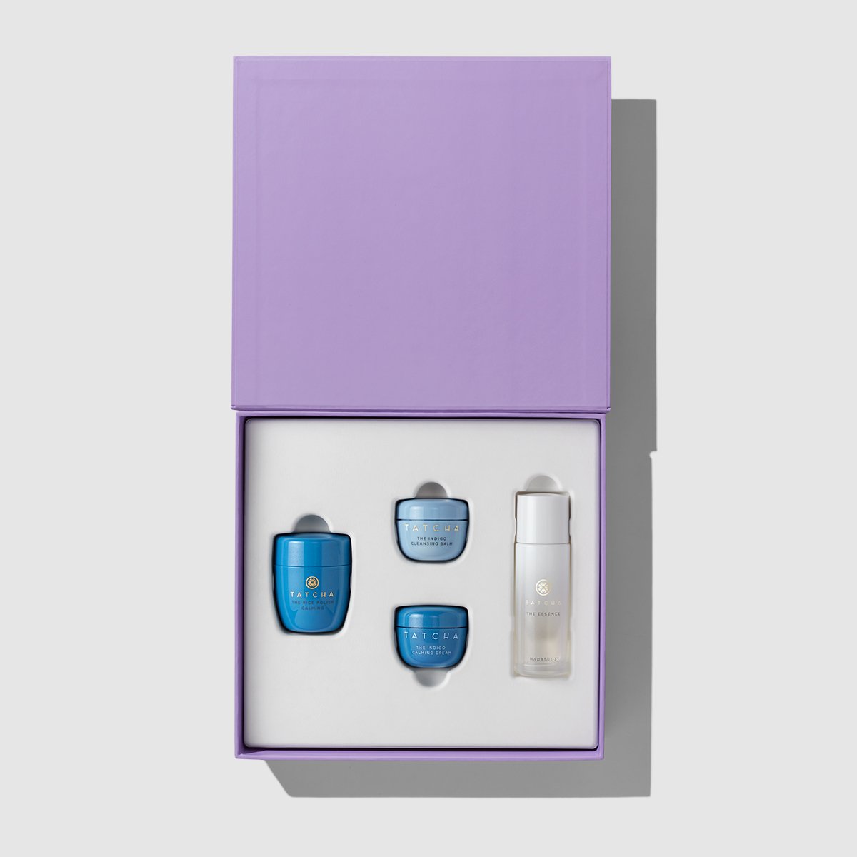 The Rice Polish: Calming, The Indigo Overnight Repair, The Essence and The Indigo Body Butter in minis.