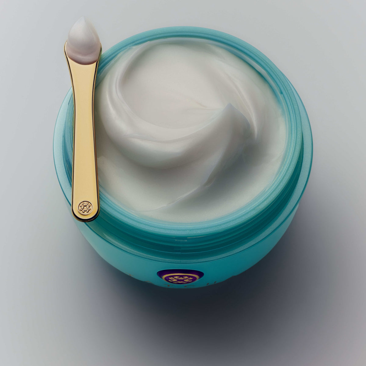 Product texture shot of the Tatcha Water Cream in the component